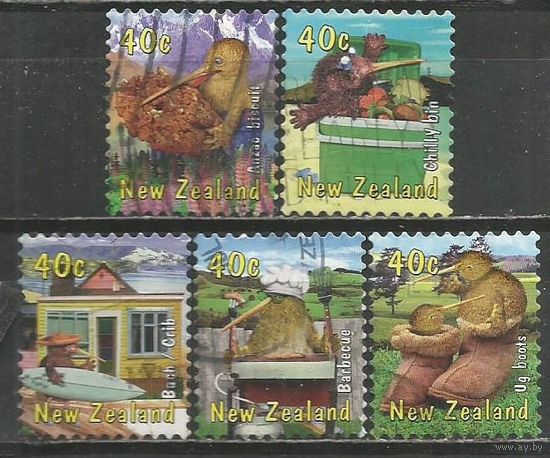 Новая Зеландия. Кивиана. Национальные продукты. 2000г. 5 марок.