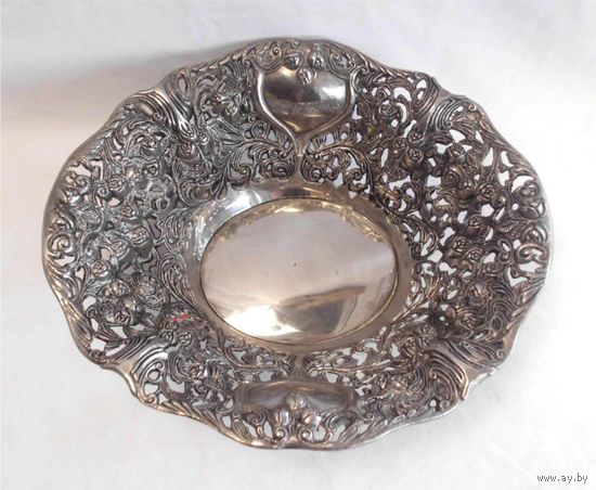 Конфетница Фруктовница 20 х 18 Серебрение 01