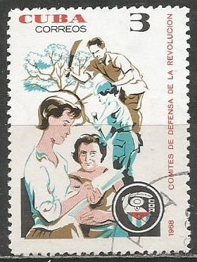 Куба. 8 лет комитету защиты Революции. 1968г. Mi#1416.