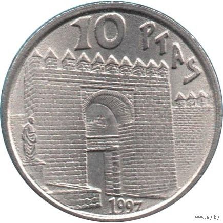 Испания 10 песет, 1997 Сенека UNC