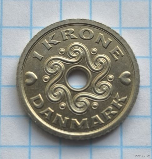 ДАНИЯ   1. КРОНА 1998. ГОД UNC