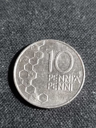 Финляндия 10 пенни 1990