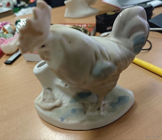 Лот фарфоровых фигур. Петух и Курица. СССР. Клеймо