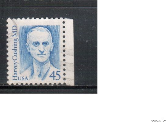 США-1988, (Мих.1984),  гаш., Стандарт, Личности, Нейрохирург, Медицина (одиночка)