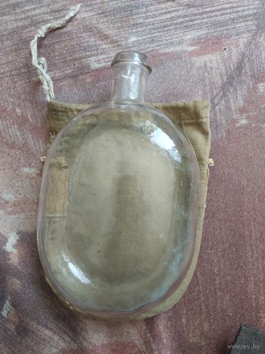 Фляга фляжка стекляная ркка ww2 вов стекло
