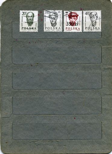 ПОЛЬША, 1986 ,  СТАНДАРТНЫЙ выпуск, 4м (на "СКАНЕ" справочно приведены номера и цены по  Michel)