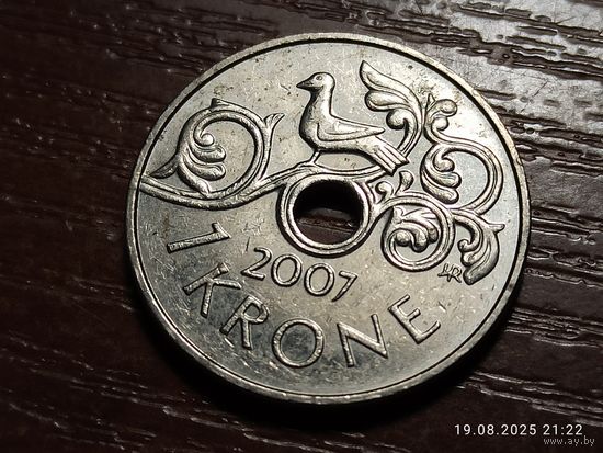 Норвегия 1 крона 2007