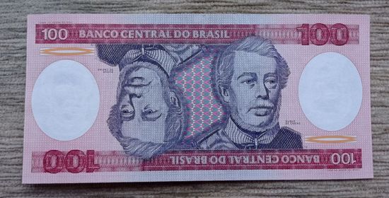 Werty71 Бразилия 100 Крузейро 1984 UNC банкнота