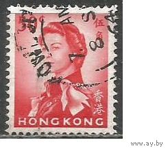 Гонконг. Королева Елизавета II в униформе. 1962г. Mi#203.