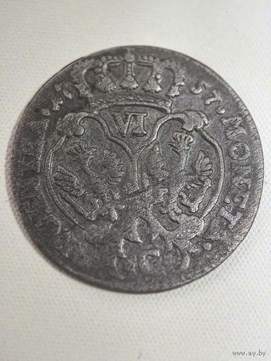 6 грошей  1757 год.