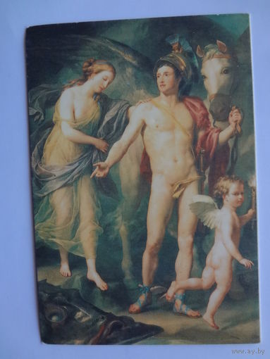Календарик 1993 г. Антон Рафаэль Менгс. Персей и Андромеда.