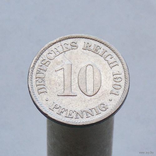 Германия 10 пфеннигов 1901 A