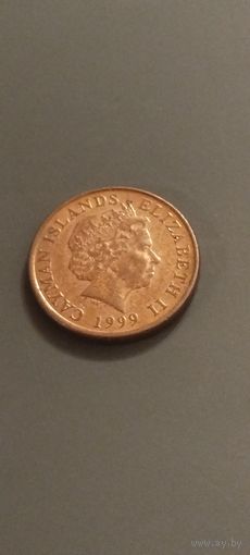 Каймановы о-ва 1 цент 1999г.