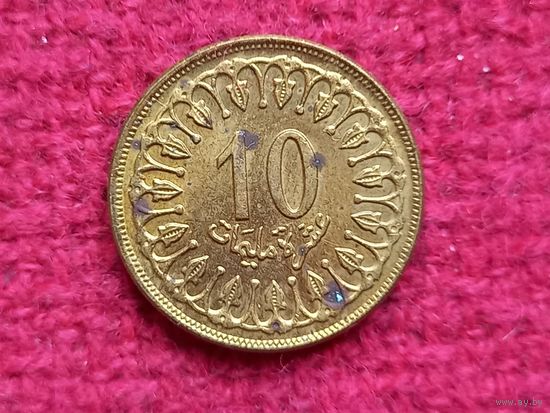 Тунис 10 миллимов 1993 г.