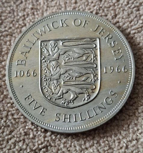 Джерси 5 шиллингов, 1966 900 лет битве при Гастингсе UNC