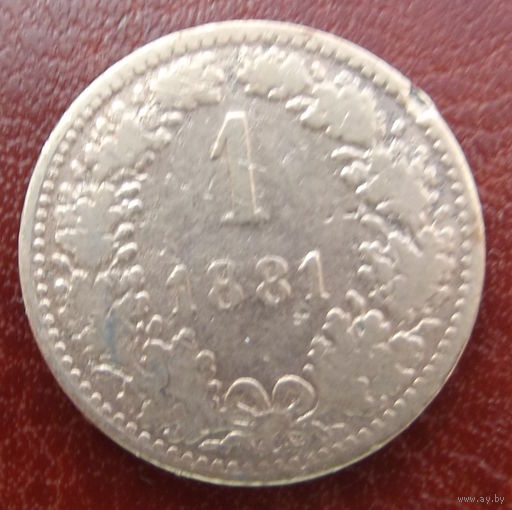 Австрия. 1 крейцер 1881