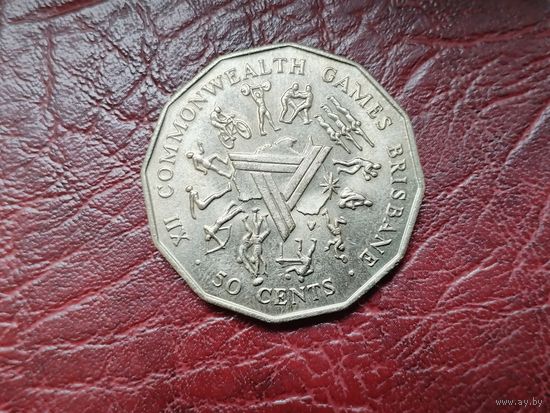50 центов Австралия 1982 г. XII игры Содружества.