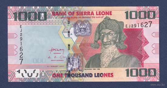 Сьерра-Леоне, 1000 леоне 2013 г., P-30b, UNC