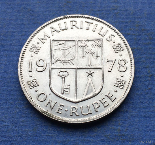 Маврикий Британская колония 1 рупия 1978