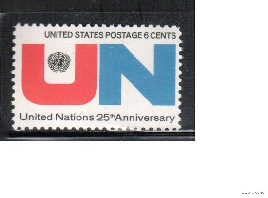 США-1970, (Мих.1021),  * , Почта(одиночка)