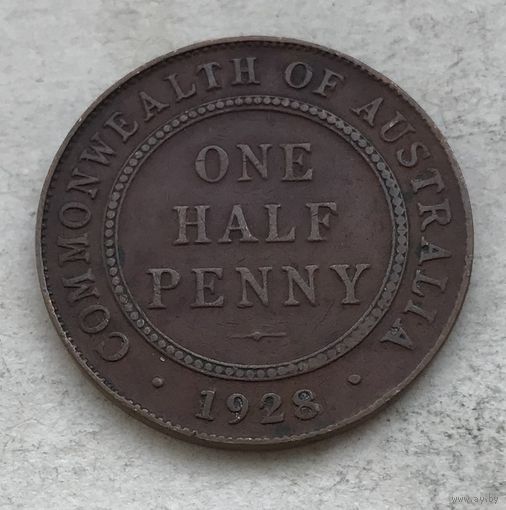 Австралия пол-пенни 1928 Георг V