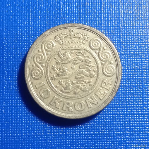 Дания 10 крон 1998 год королева Маргаретт