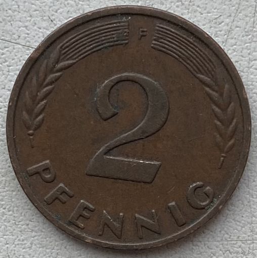 Германия 2 пфеннига 1961 г. F