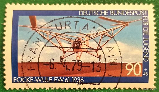 ФРГ 1979. Самолет Focke-Wulf FW61 1936