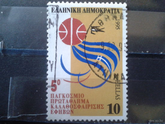 Греция 1995 Баскетбол, эмблема чемпионата