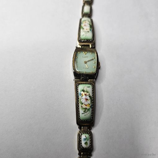 Старт с 1 Рубля !!! СССР Часы Луч Финифть Рабочие