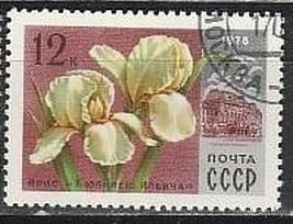 Марка СССР 1978. 4830. 1 марка из серии. 4830. Цветы Москвы.