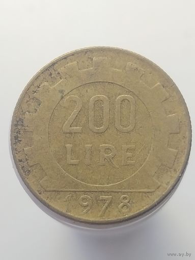 200 лир Италия 1978 год  лот 43