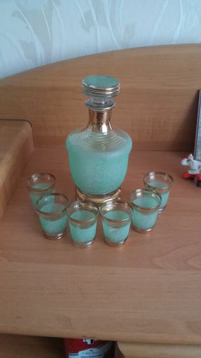 Коньячный набор Чешское стекло