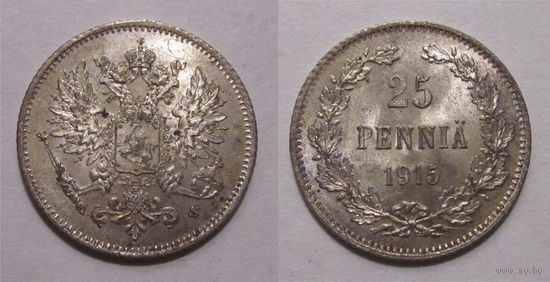 25 пенни 1915 UNC