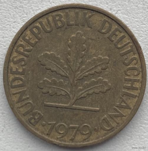 Германия 10 пфеннигов 1979 г. D