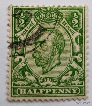 Англия 1912 г. 0,5 пенни