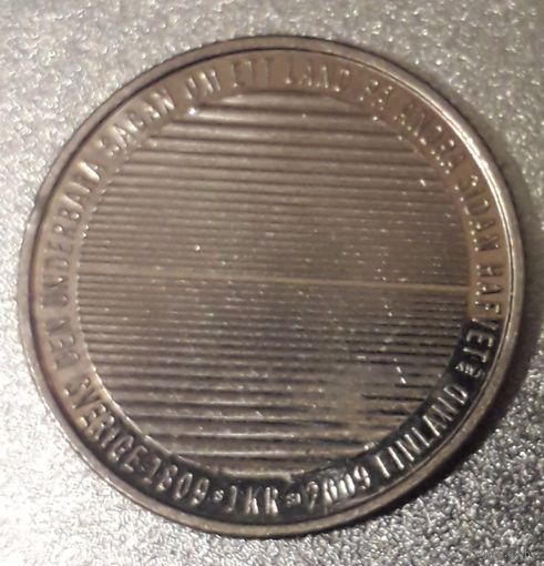 Швеция, 1 крона, 2009 год, юбилейка - 200 лет потери Финляндии