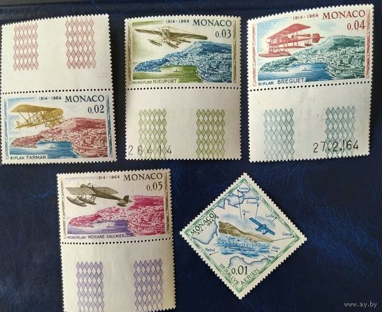 Монако 1964  История авиаций 5 из 15 следы от наклеек.