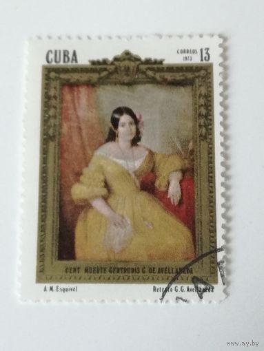 Куба 1973. 100-летию со дня смерти Гертрудис Гомес де Авельянеда, поэтесса. Полная серия