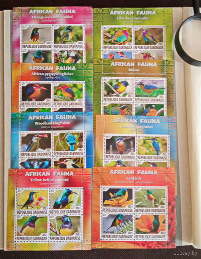 СЕРИЯ Блоков птицы   фауна  MNH