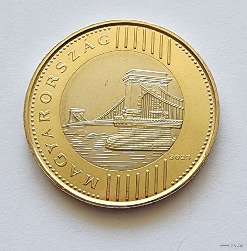 Венгрия 200 форинтов 2023 Цепной мост Сечени через реку Дунай в Будапеште  UNC