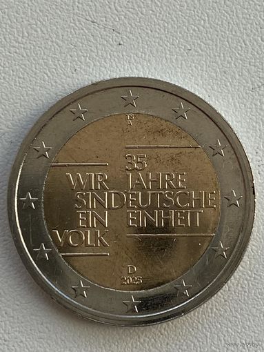 2 евро Германия 2025 год