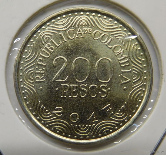 Колумбия 200 песо 2017 г