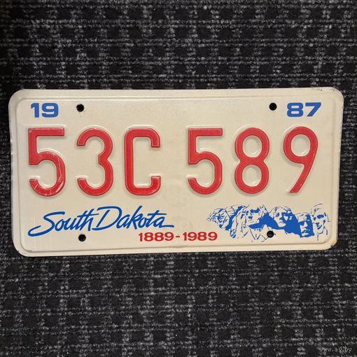 Автомобильный номер США Южная Дакота
