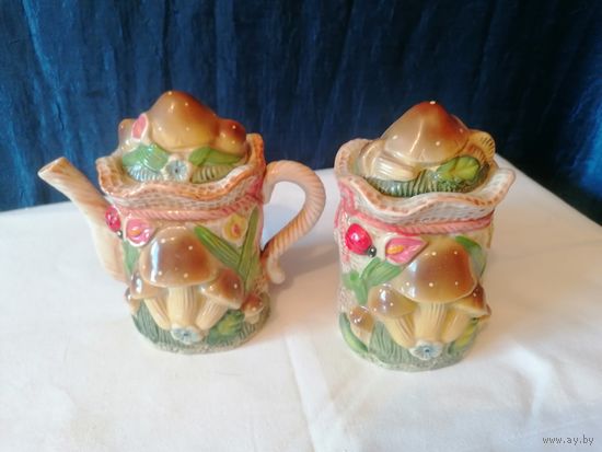 Чайник и сахарница, керамика