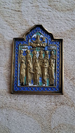 Икона меднолитая Избранные Святые.