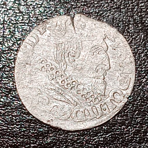Редкий Трояк 1632 шведская оккупация Эльблонга , Густав 2 Адольф
