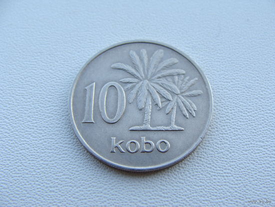 Нигерия.  10 кобо 1973 год  KM#10.1