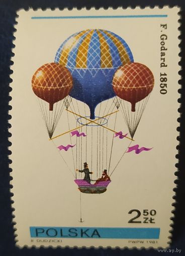 Польша 1981 история Авиаций . 1 из 6