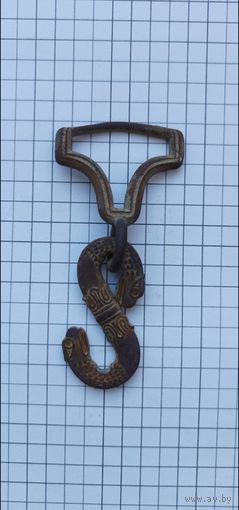 Пряжка подвес зацеп змейка РИ